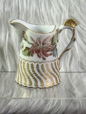 Antique 1900-1920s T&V Limoges France Pitcher Cream Milk Syrup F H George Signed picture