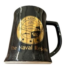 U.S. Naval Reserve Recruiting Award /Gold Trim Collector Mug Vintage picture