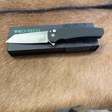 Pro-Tech 5406 Malibu Flipper Smokey gray DLC Finish -MagnaCut Textured green  picture
