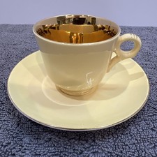Figgjo Flint, Demitasse Cup/Saucer Set, Pastel Yellow Made In Norway picture