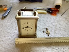 Antique E. DENT & Co LTD Brass Carrage Clock England 11 Jewels Dent London Dial picture