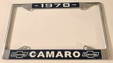 Vintage 1970 Chevrolet Camaro Booster License Plate Frame SS RS Z28 Chevy picture