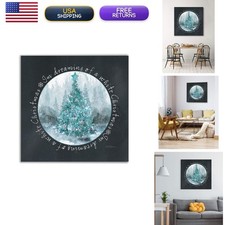 Renditions Gallery White Christmas Wrapped Canvas Wall Art, 24x24 picture