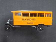 VTG Jimson 380 1927 Ford Model T Blue Bird No. 1 Plastic Scale Model School Bus picture