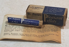DR PIERCE'S PLEASANT PELLETS w/Original Box, Vial & Pamphlet picture