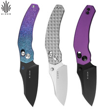 Kizer Mini Bulldog Folding Knife S45VN/Nitro-V Blade Titanium/Aluminum Handle picture