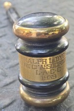 Vintage 1939 L.A.C.C. Presentation Gavel - Ralph I. Dyer President - Engraved... picture