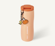 Starbucks Korea x Peanuts 2026 SS Pumpkin Flowline Tumbler 473ml 16oz Snoopy picture