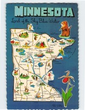 Map & Attractions Minnesota USA G-13954 picture