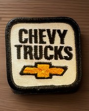 Chevy Trucks Patch Yellow Bow Tie Self-Adhesive Backing Chevrolet 2” Vtg 1980s picture