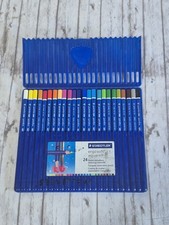 Staedtler 24 Colored Pencils Ergo Soft w/Stand up Storage Case Anti Break System picture