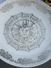 Calender Plate 1968 Collectors VTG picture