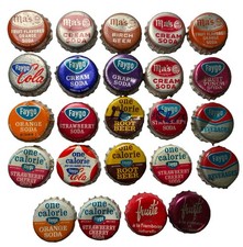 RareStuff Lot Of  24 Ma’s Faygo Soda Pop Bottle Caps Cap Cork Crowns Corks Crown picture