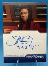 Star Trek Discovery Season 4 Sonequa Martin-Green Inscription Auto “let’s Fly” picture