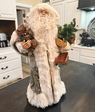 Vintage Linda Randall Handcrafted 22” 2003 4 of 4 Santa Quilted Robe Rare picture