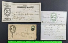 Vintage 1880 Lancaster Grain Elevators PA Graphic Envelope Billhead Letterhead picture