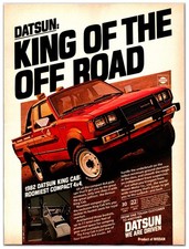 1981 Datsun 4x4 Pickup Trucks Original Print Ad (8in x 11in) Advertisement picture