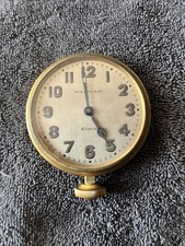 Waltham 1926 8 Day Brass Dashboard Car Clock Size 37s RUNNING TESTED WORKING picture