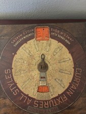 Antique Boyemaco Curtain Fixture General Store Display Cabinet Calculator Boye picture
