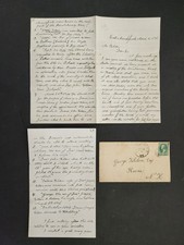 1876 antique GEO TILDEN Esq keene nh LETTER re FAMILY GENEALOGY geor leonard picture