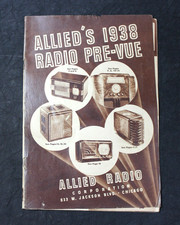 VINTAGE ALLIED'S 1938 RADIO PRE-VUE CATALOG ~ ALLIED RADIO CORP, CHICAGO picture