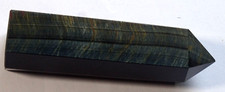 SUPERB CHUNKY BLUE TIGER EYE TOWER / OBELISK  12 x 2.7 cms 231 gms - courage picture