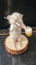 Taxidermy funny smoking mouse oddities charming gift for him or her picture