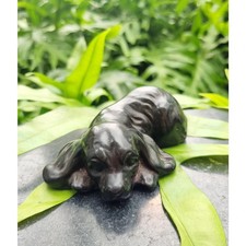 Resin English Cocker Spaniel Figurine, Brown Dog Statue, 10cm, Home & Garden Dec picture