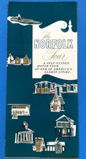 1960s Norfolk Virginia VA Tour Fold Out Brochure Self Guided Motor Tour picture