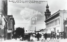 1915 Mt Lassen Eruption From Red Bluff California CA - Reprint picture