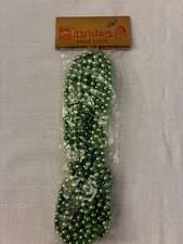 Vintage Green Mercury Glass Garland Beads    (102