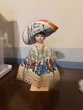 Mexico Vintage Wooden Carved Doll picture
