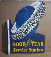 Good Year Service Station Porcelain Enamel Sign  36x24 Inches 2 Sided picture