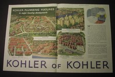 1952 ad: FRED TRUMP Beach Haven apts., Brooklyn; Kohler plumbing; Woody Guthrie picture