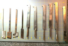 Vintage Plow Plane Blade Lot Sandusky Moulson Ashton Grove Mix Attic Find KN picture