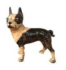 Hubley Boston Terrier Cast Iron Door Stop Collectible picture