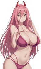 Power Chainsaw Man Waifu Weatherproof Anime Sticker 6