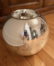 Antique Mercury Glass Large Bowl Or Vase picture