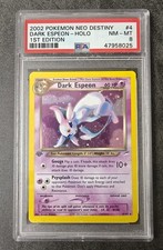 Pokemon Dark Espeon Neo Destiny 1st Edition Holo Rare #4/ 105 PSA 8 picture