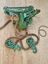 Antique F.E. Myers Sure LOCK 2057 Sling Unloader Hay Trolley Cast Iron MY53  picture