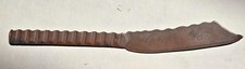 WW1 Trench Art Letter Opener Knife Made from Shell Casing Signed Mamie K. picture