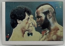 1982 SHOW DE ESTRELLAS CARD ROCKY SYLVESTER STALLONE & CLUBBER LANG MR T ROOKIE picture