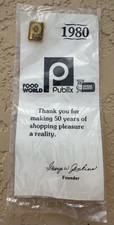 Publix 1980 Lapel Pin “Fifty Years of Shopping Pleasure