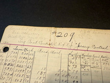 Original T.S.Marvel Shipbuilders notes of the Jersey Central Tugboat. W.D.Thomas picture