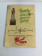 Vintage 1954 Dodge City Greeter & Guide Booklet Wyatt Earp Bat Masterson KS picture