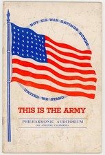 “This Is the Army” Souvenir Program Los Angeles Philharmonic 1943 picture
