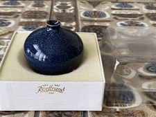 RORSTRAND Bertil Lundgren Miniature Flower Vase Sweden Vintage Blue Original Box picture