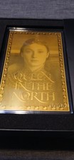 Newest Gold agoro Game of Thrones House Stark Sansa Stark GOT #1 Pure Gold 11/20 picture