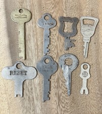 Vintage Antique Yale Hubbell Sargent Greenleaf Etc. Lock Flat Key Lot picture