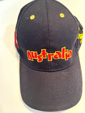 Australia Souvenir Baseball Cap Kangaroo & Koala Embroidery blue Red Brim picture